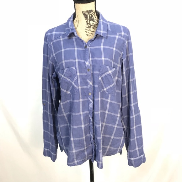 Columbia Tops - Columbia Plaid Button Front Shirt Size XLarge